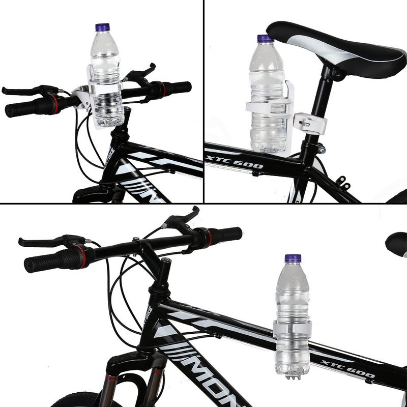 Accmor Bike Water Bottle Holders No Screws, Universal Bike Cup Holder, 360 Degree Rotatable Bike Water Bottle Cage, Water Bottle Holders for Kids Bike Adult Bike, White - Image 4